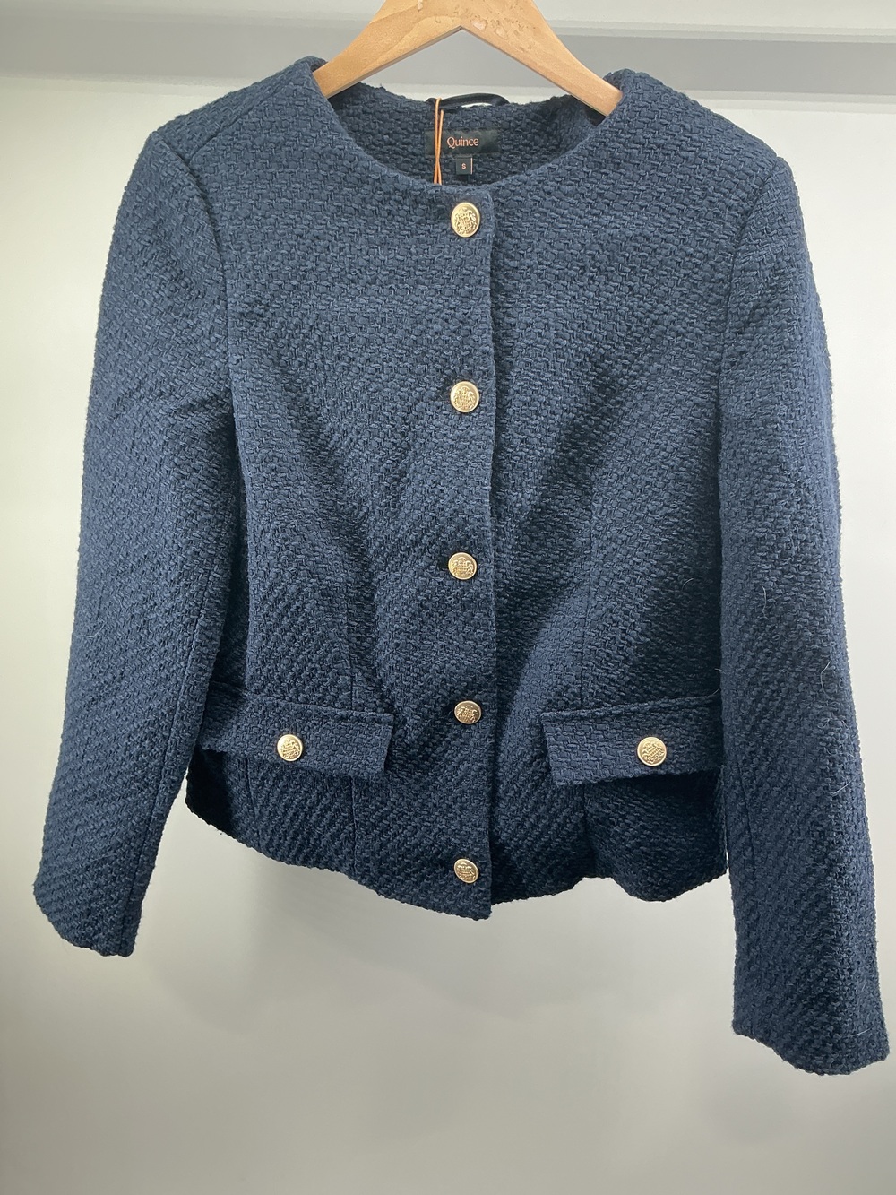 Tweed Collarless Jacket